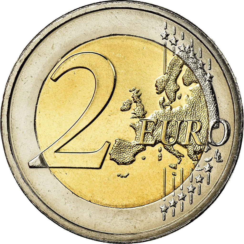 Luxembourg, 2 Euro, european monetary union 10 th anniversary, 2009, MS(63)