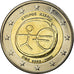 Cyprus, 2 Euro, 10th Anniversary of Euro, 2009, MS(63), Bi-Metallic, KM:89
