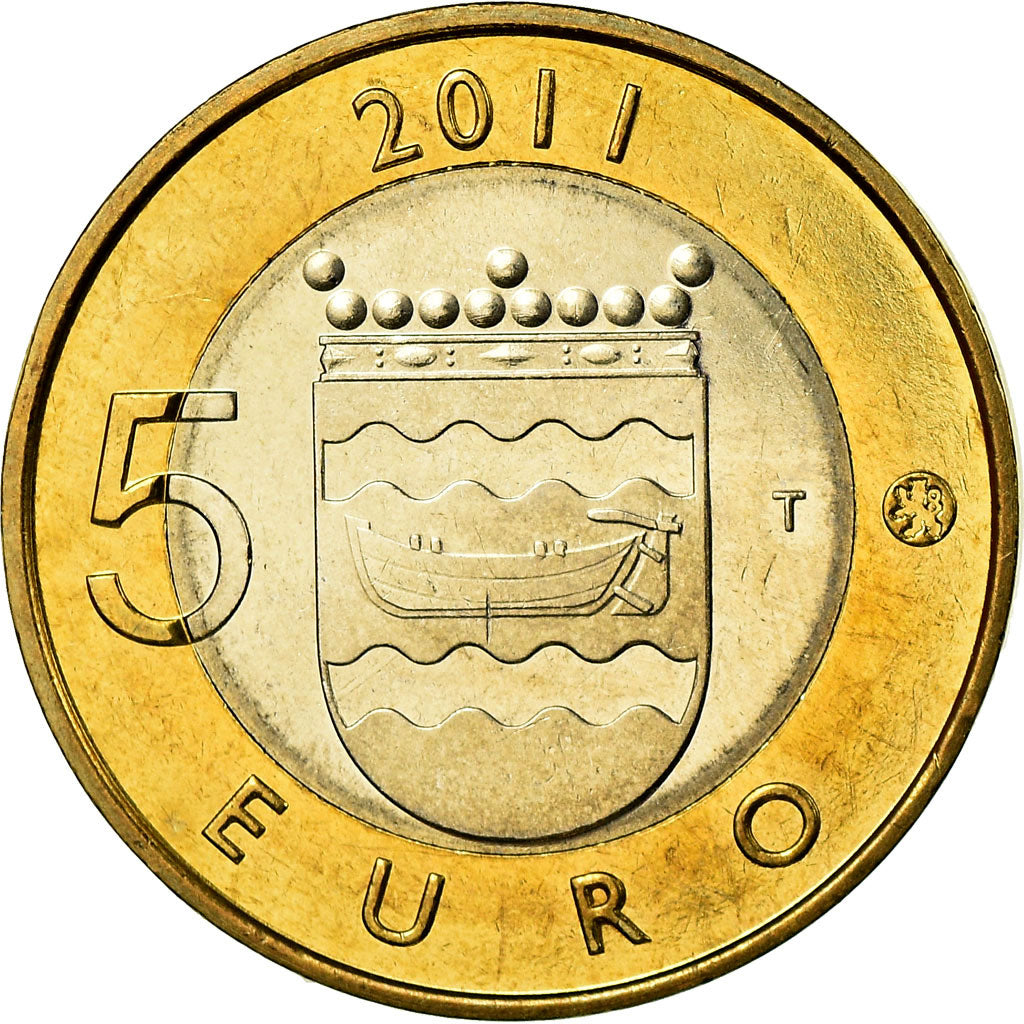 Finlandia, 5 Euro, 2011, SPL, Bi-metallico, KM:160