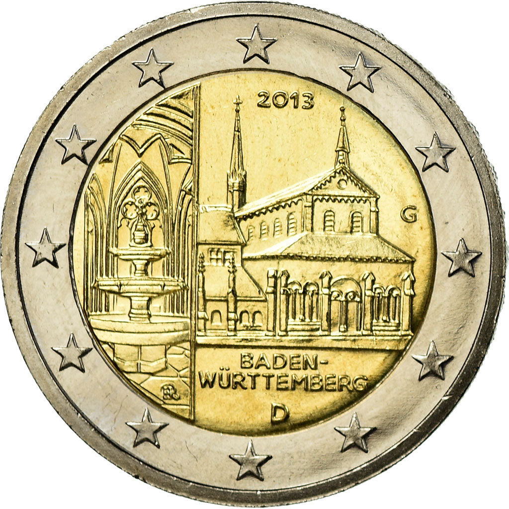 Federale Duitse Republiek, 2 Euro, Baden-Wurttenberg, Maulbrunn Cloister, 2013