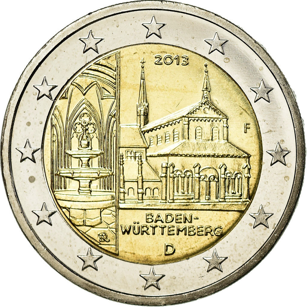 Bundesrepublik Deutschland, 2 Euro, Baden-Wurttenberg, Maulbrunn Cloister, 2013