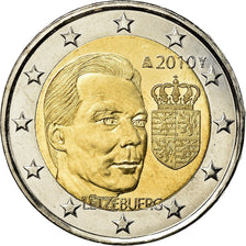 Luxemburg, 2 Euro, 2010, VZ, Bi-Metallic, KM:115