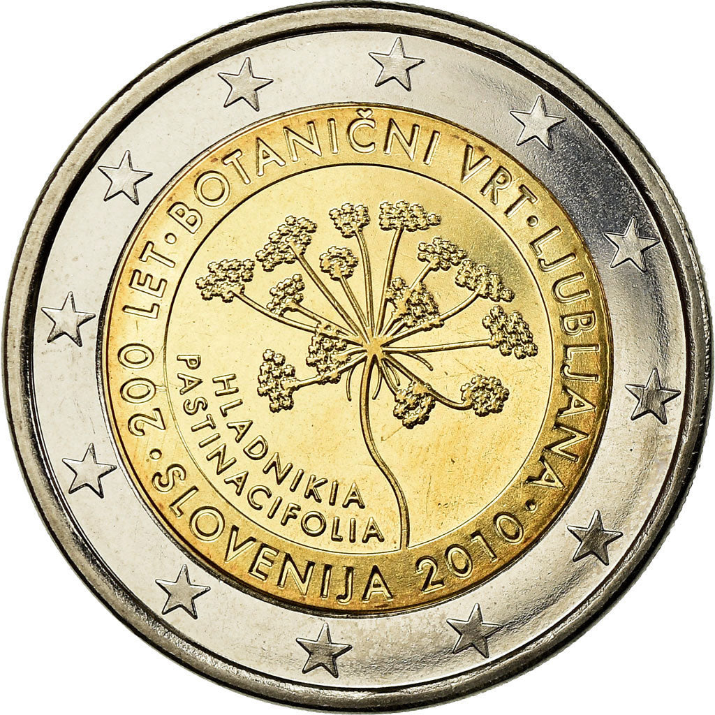 Slovenia, 2 Euro, Ljubljana, 2010, SPL, Bi-metallico, KM:94