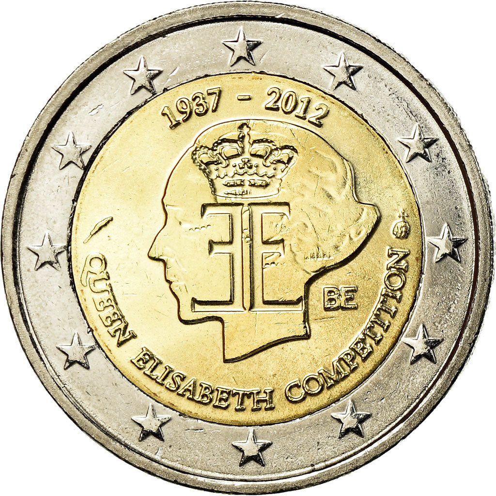België, 2 Euro, Queen Elisabeth, 2012, PR, Bi-Metallic, KM:317