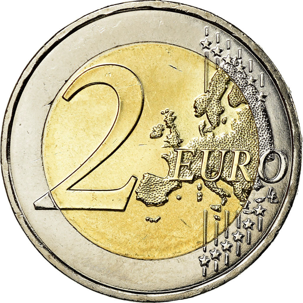 France, 2 Euro, 50 Ans du Traité de l'Elysée, De Gaulle-Adenauer, 2013, SUP