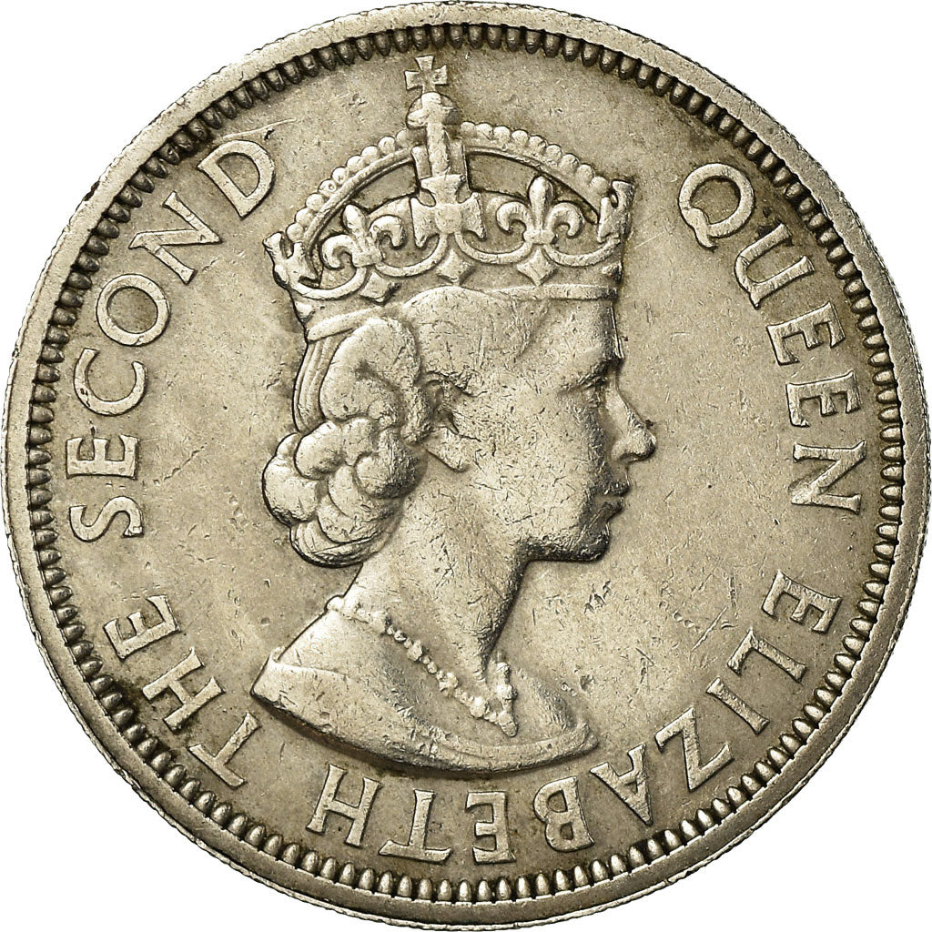 Moneda, Seychelles, Rupee, 1960, MBC, Cobre - níquel, KM:13
