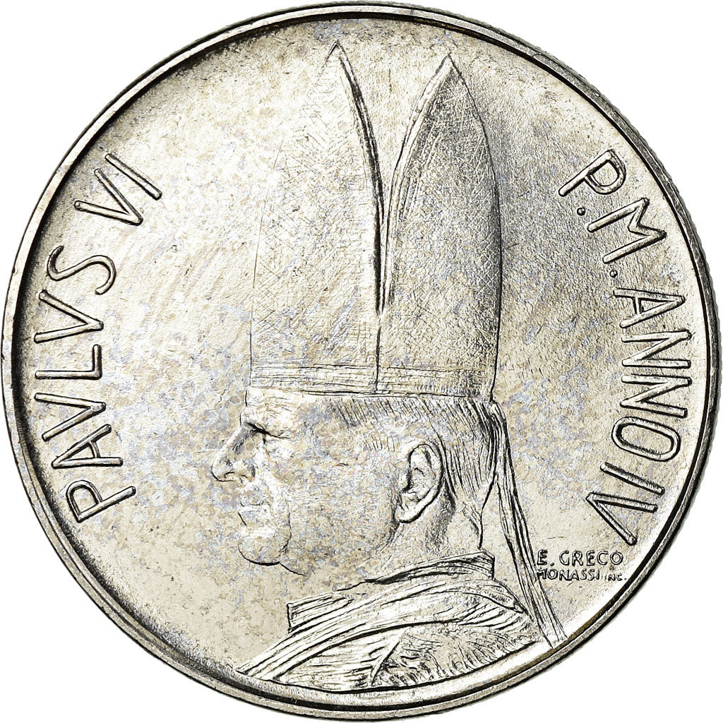 Moneta, CITTÀ DEL VATICANO, Paul VI, 100 Lire, 1966, SPL-, Acciaio