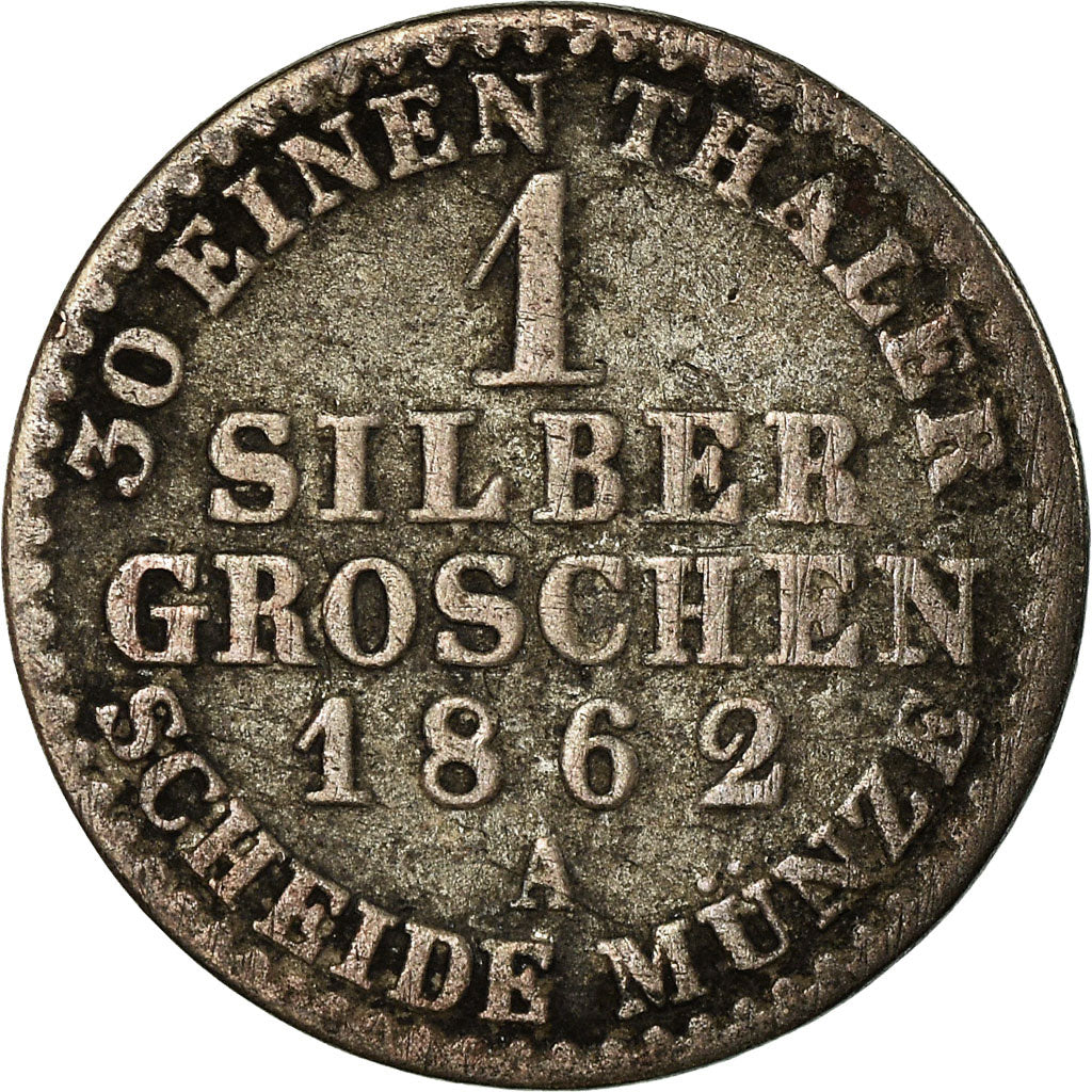 Moneta, Stati tedeschi, Silber Groschen, 1862, Berlin, MB, Argento, KM:485