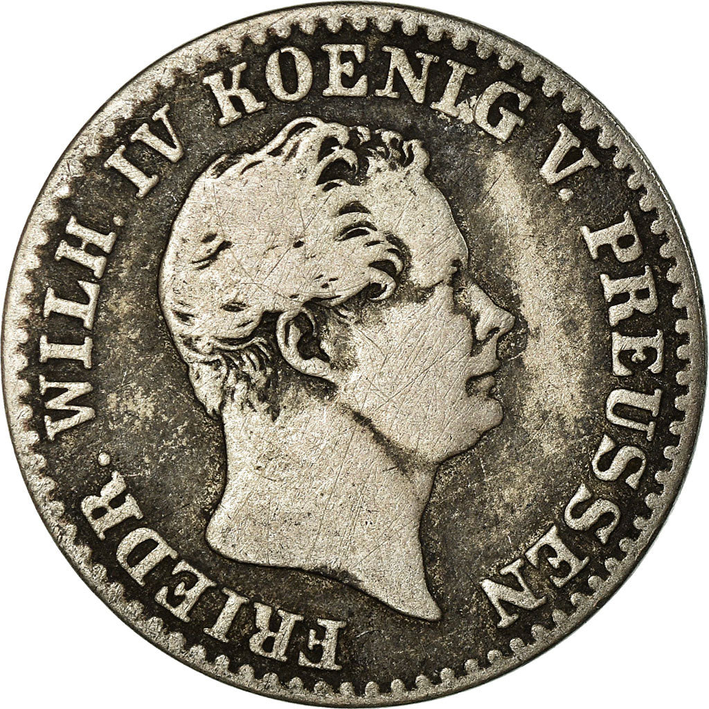 Moeda, Estados Alemães, PRUSSIA, Friedrich Wilhelm IV, 2-1/2 Silber Groschen