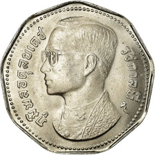 Munten, Thailand, Rama IX, 5 Baht, 1972, PR, Copper-nickel, KM:98