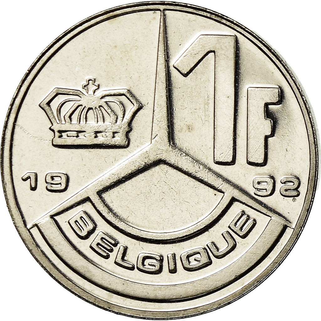 Münze, Belgien, Franc, 1992, STGL, Nickel Plated Iron, KM:170