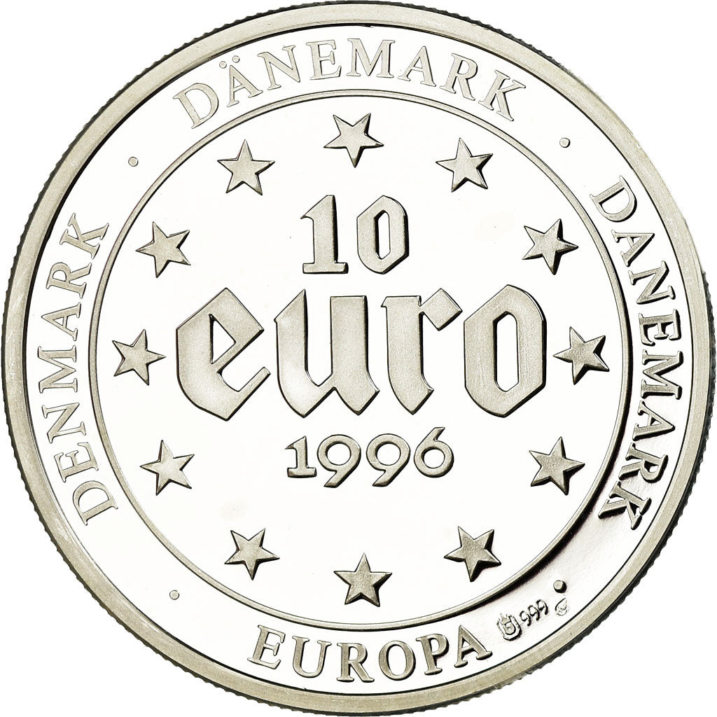 Münze, Dänemark, Europa, 10 Euro, 1996, Copenhagen, Proof, STGL, Silber