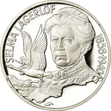 Coin, Sweden, Selma Lagerlof, 20 Euro, 1996, Proof, MS(65-70), Silver