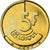 Moneta, Belgia, 5 Francs, 5 Frank, 1993, AU(55-58), Mosiądz lub