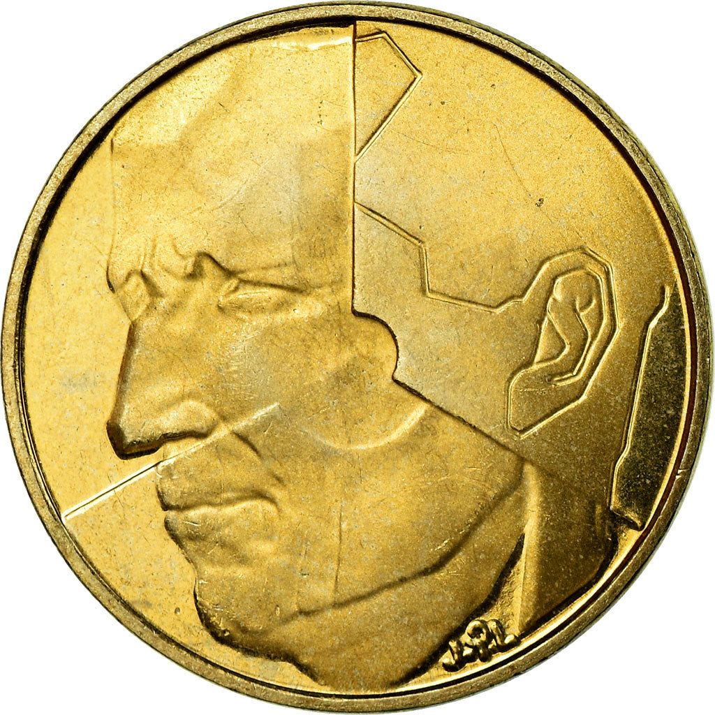 Münze, Belgien, 5 Francs, 5 Frank, 1993, UNZ, Brass Or Aluminum-Bronze, KM:164