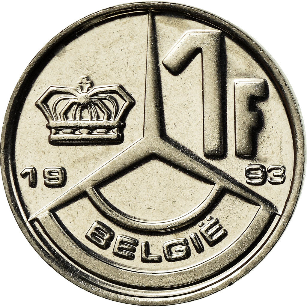 Monnaie, Belgique, Franc, 1993, FDC, Nickel Plated Iron, KM:171