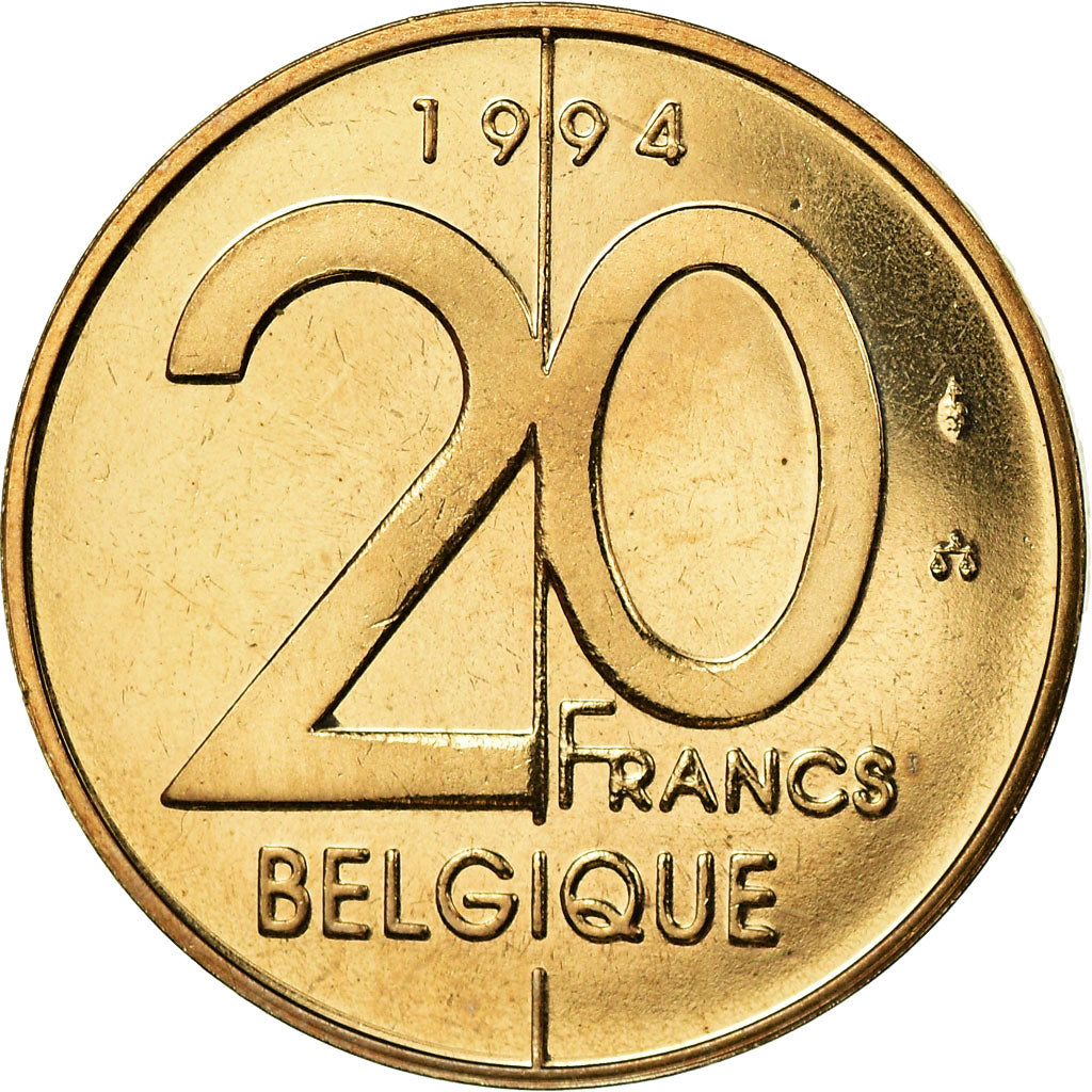 Moneta, Belgio, Albert II, 20 Francs, 20 Frank, 1994, Brussels, FDC