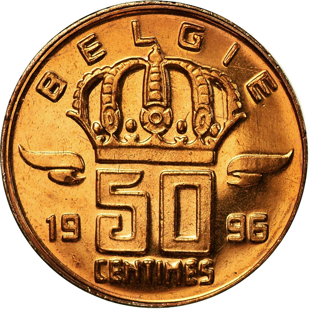 Münze, Belgien, Baudouin I, 50 Centimes, 1996, STGL, Bronze, KM:149.1