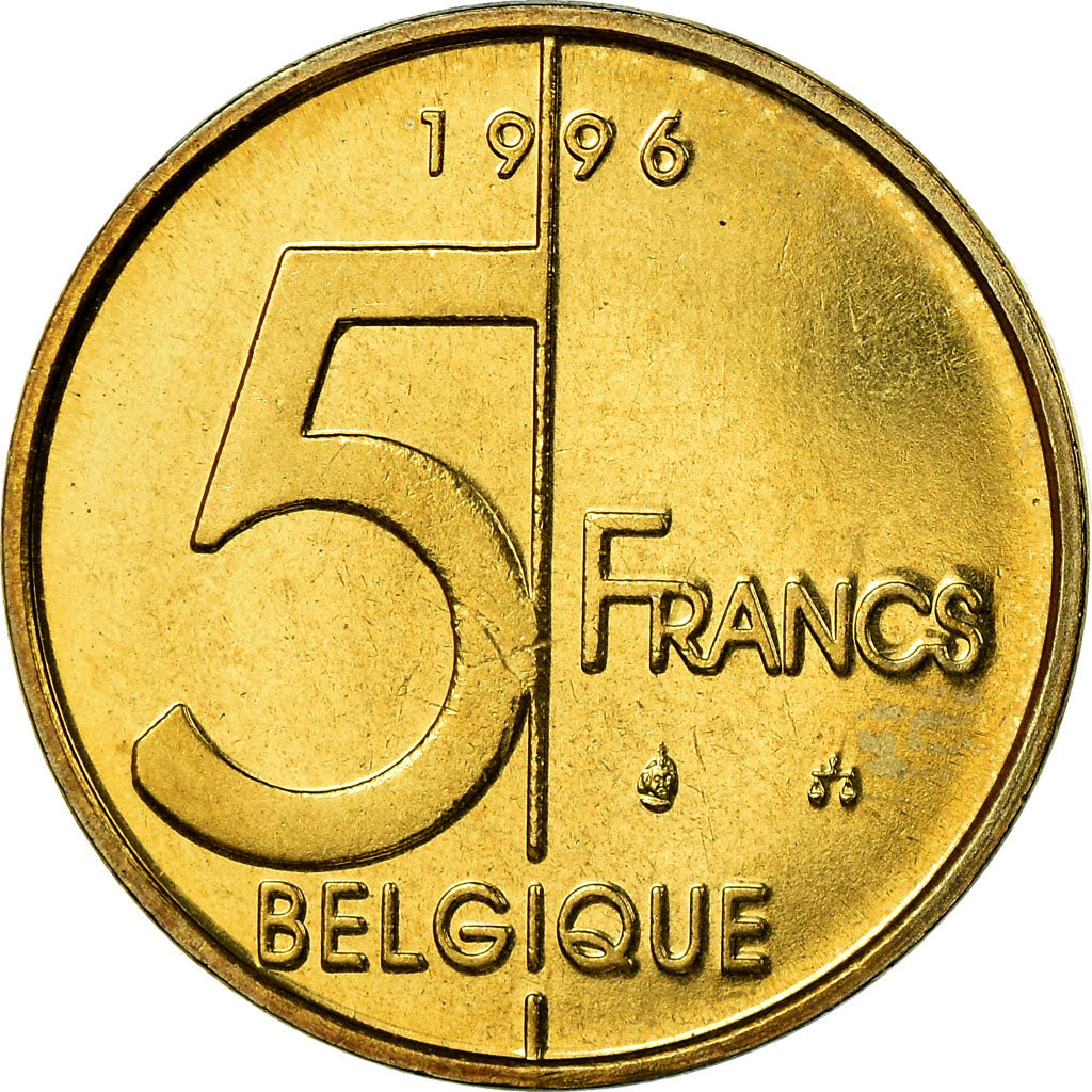 Monnaie, Belgique, Albert II, 5 Francs, 5 Frank, 1996, Bruxelles, FDC