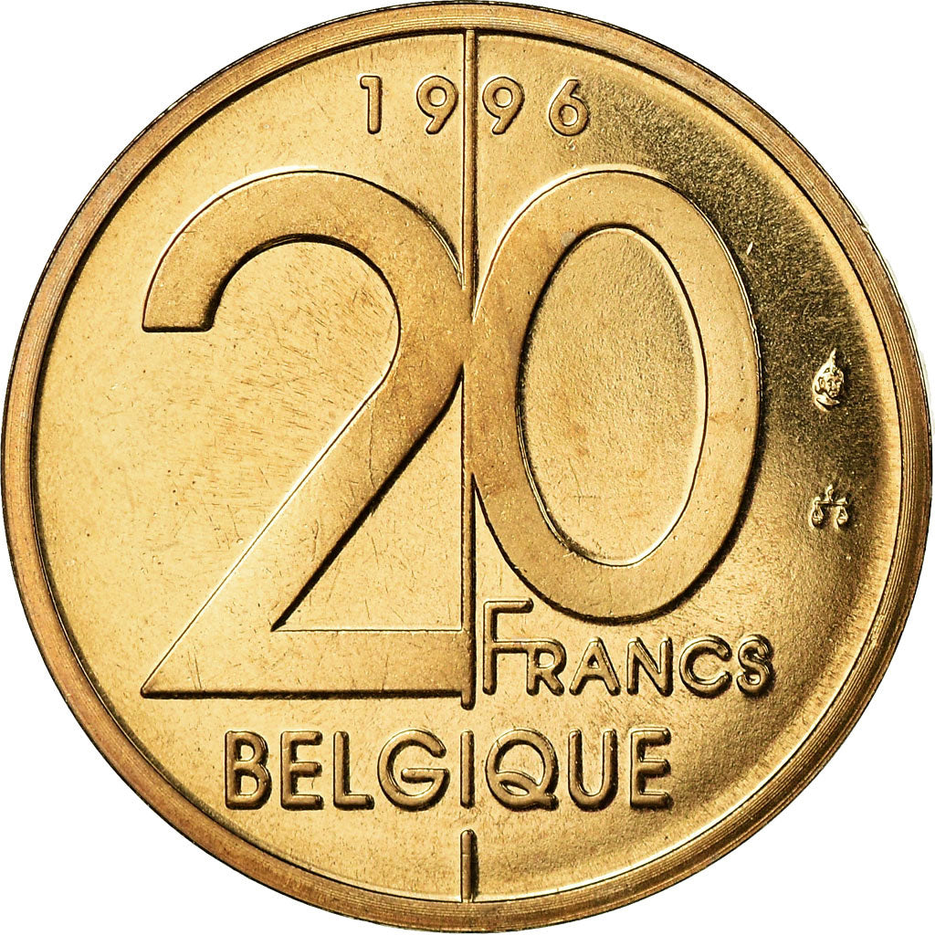 Moneta, Belgio, Albert II, 20 Francs, 20 Frank, 1996, Brussels, SPL