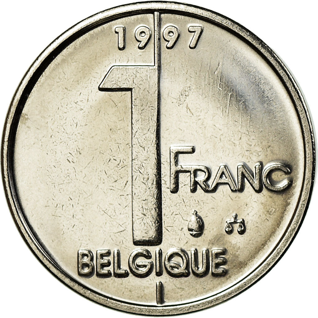 Moneta, Belgio, Albert II, Franc, 1997, Brussels, SPL-, Ferro placcato nichel