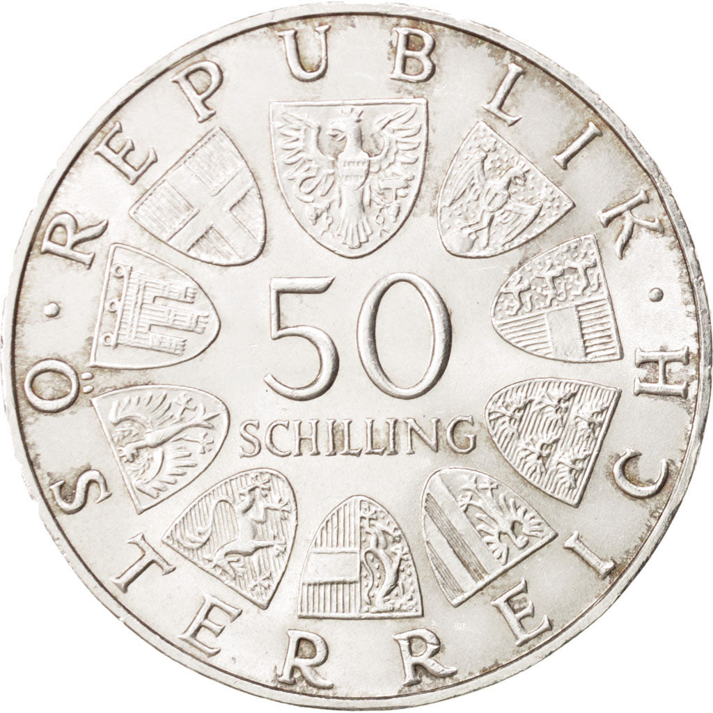Austria, 50 Schilling, 1970, SPL-, Argento, KM:2909