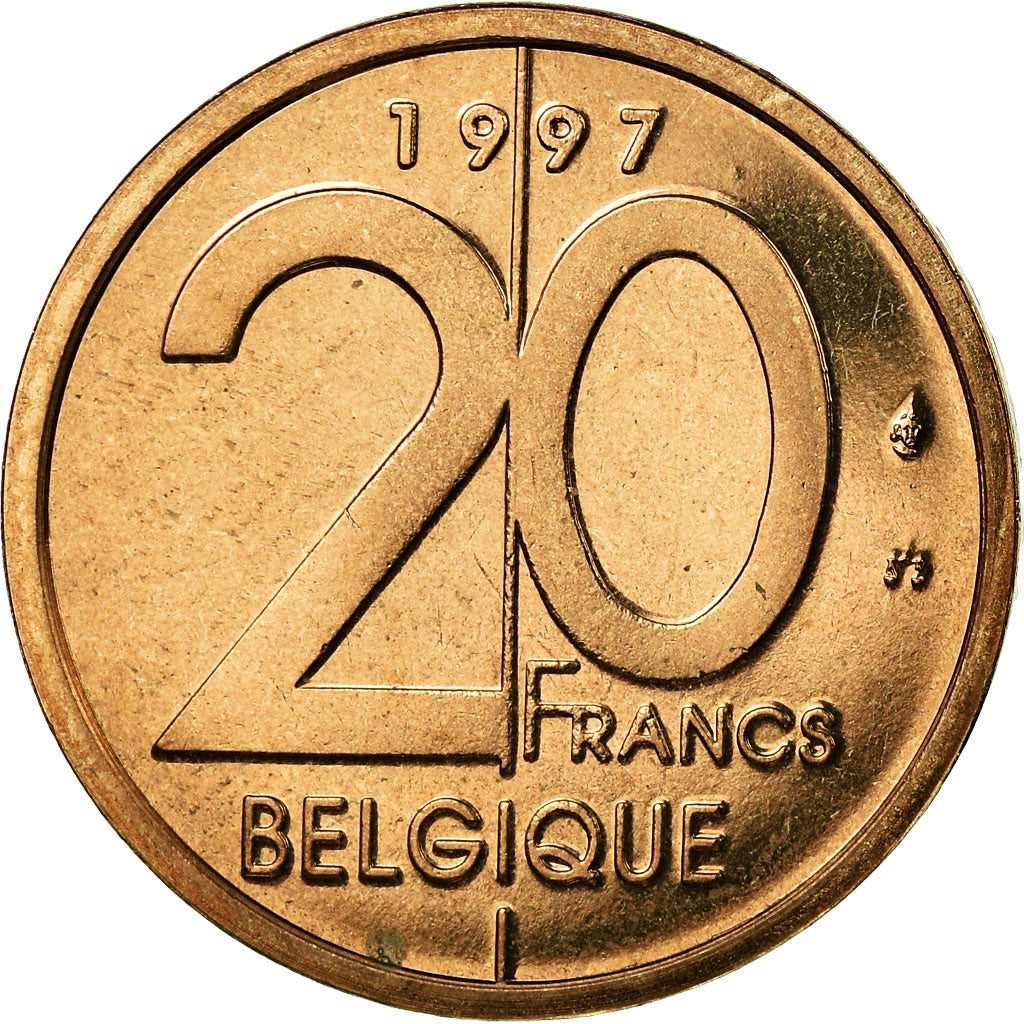 Münze, Belgien, Albert II, 20 Francs, 20 Frank, 1997, Brussels, UNZ