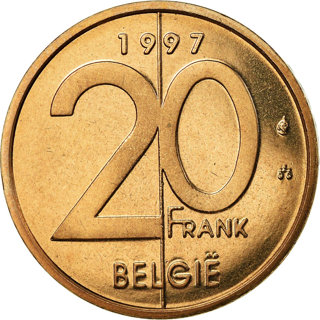 Münze, Belgien, Albert II, 20 Francs, 20 Frank, 1997, Brussels, STGL