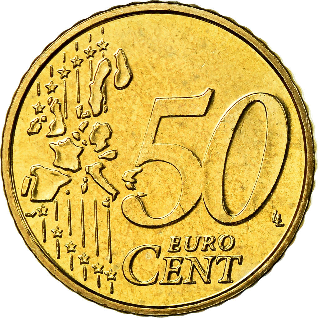 Belgium, 50 Euro Cent, 2003, AU(55-58), Brass, KM:229