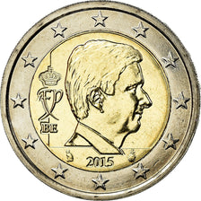 Belgio, 2 Euro, 2015, SPL-, Bi-metallico, KM:New