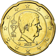 Bélgica, 20 Euro Cent, 2015, SC, Latón, KM:New