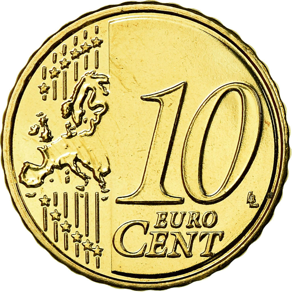 Bélgica, 10 Euro Cent, 2015, SC, Latón, KM:New