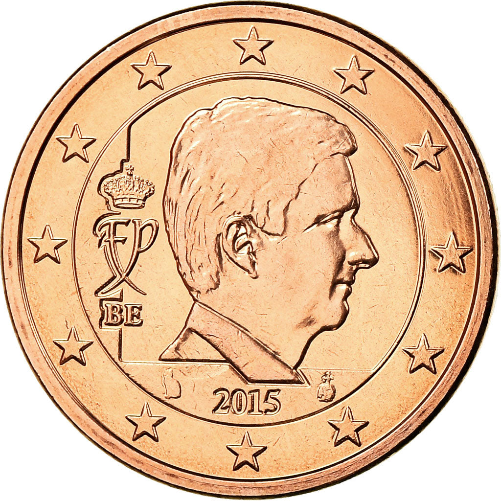 Belgio, 5 Euro Cent, 2015, SPL, Acciaio placcato rame, KM:New