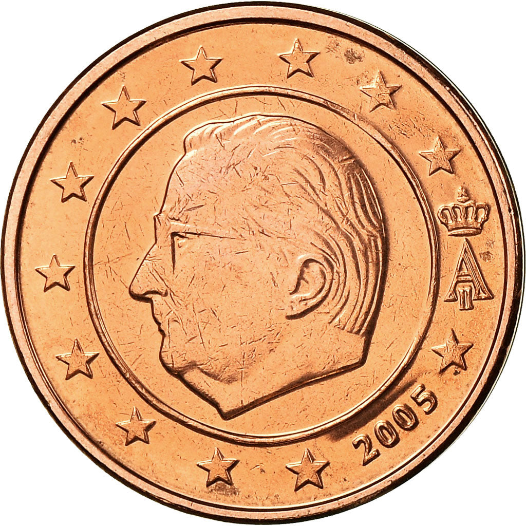 Belgien, 2 Euro Cent, 2005, VZ, Copper Plated Steel, KM:225