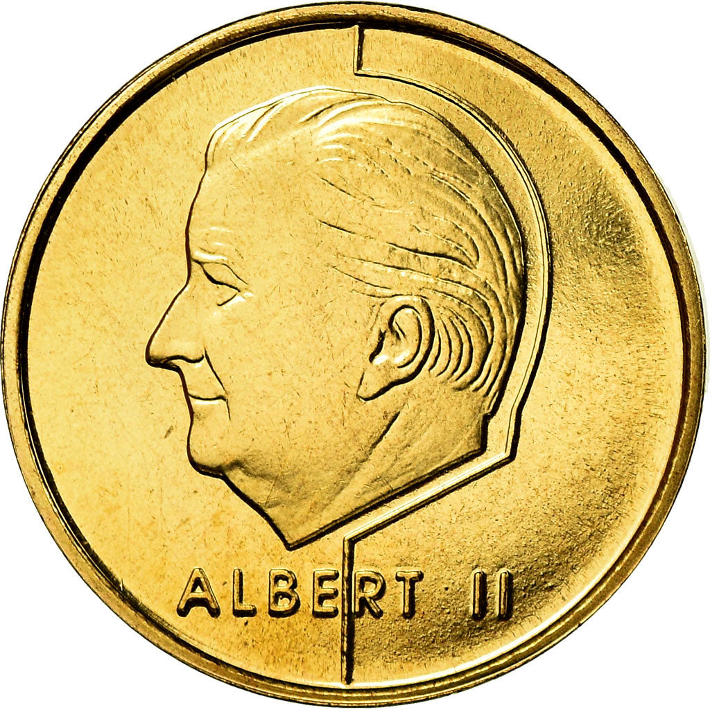 Münze, Belgien, Albert II, 5 Francs, 5 Frank, 2001, Brussels, STGL