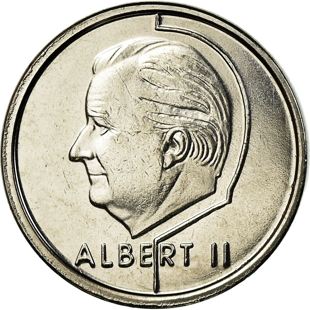 Moneta, Belgio, Albert II, Franc, 2001, Brussels, FDC, Ferro placcato nichel