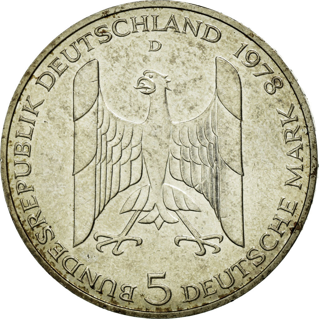 Coin, GERMANY - FEDERAL REPUBLIC, 5 Mark, 1978, Munich, Germany, MS(60-62)