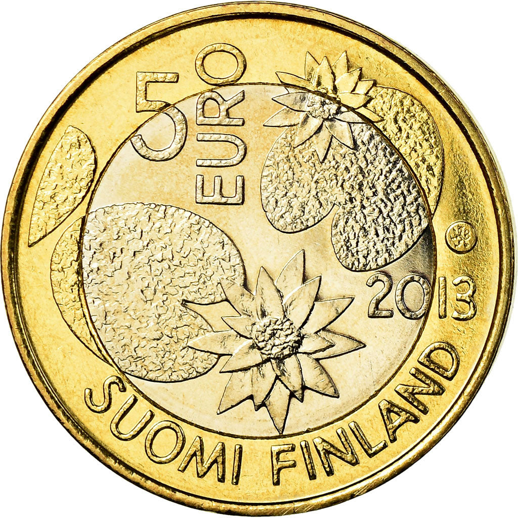 Finnland, 5 Euro, L'été, 2013, UNZ, Bi-Metallic, KM:196