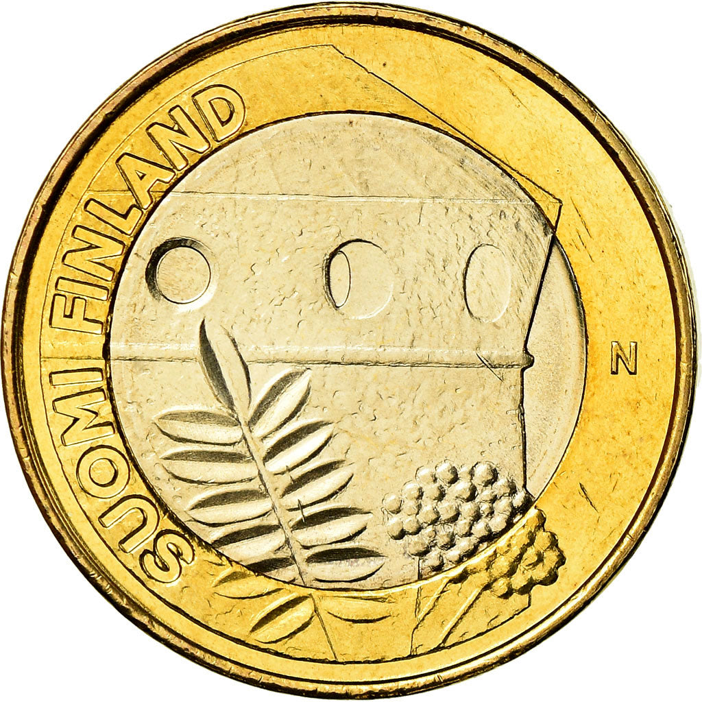 Finlandia, 5 Euro, Château fort d'Olavinlinna, 2013, SC, Bimetálico, KM:199