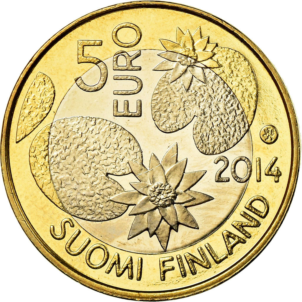 Finnland, 5 Euro, 2014, UNZ, Bi-Metallic