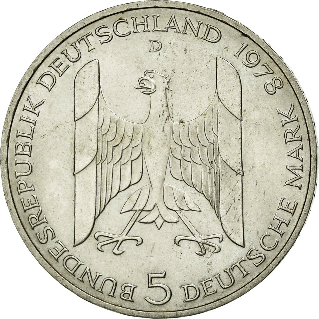 Coin, GERMANY - FEDERAL REPUBLIC, 5 Mark, 1978, Munich, Germany, MS(60-62)