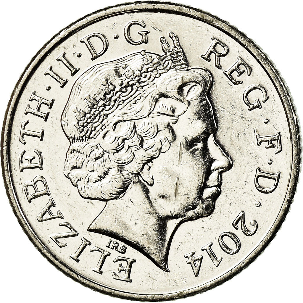 Moneta, Gran Bretagna, 10 New Pence, 2014, BB+, Rame-nichel