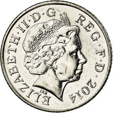 Moneta, Gran Bretagna, 10 New Pence, 2014, BB+, Rame-nichel