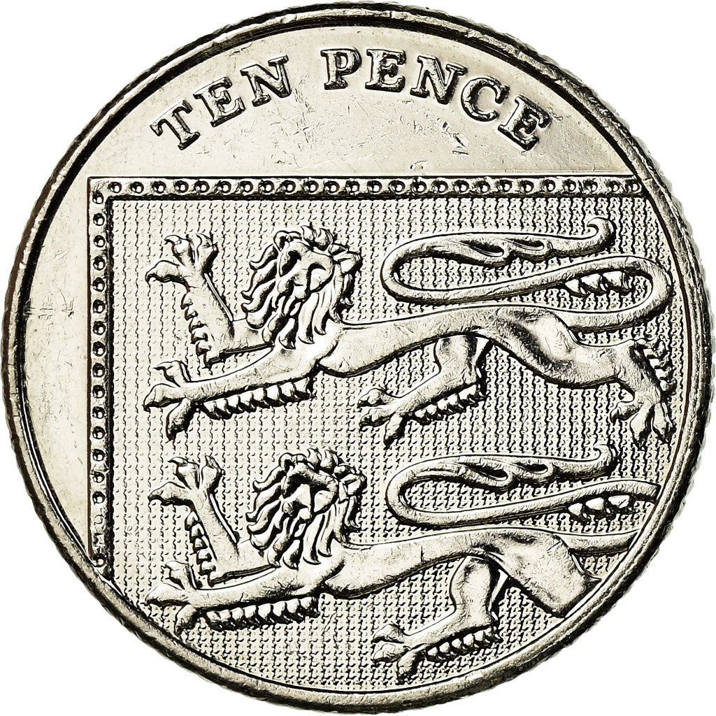 Moneta, Gran Bretagna, 10 New Pence, 2014, BB+, Rame-nichel