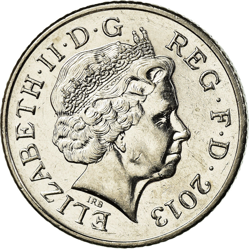 Münze, Großbritannien, Elizabeth II, 10 Pence, 2013, British Royal Mint, SS+