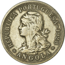 Moneta, Angola, 50 Centavos, 1928, BB, Nichel-bronzo, KM:69