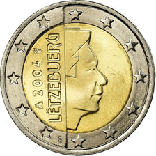 Luxemburg, 2 Euro, 2004, SS+, Bi-Metallic, KM:82