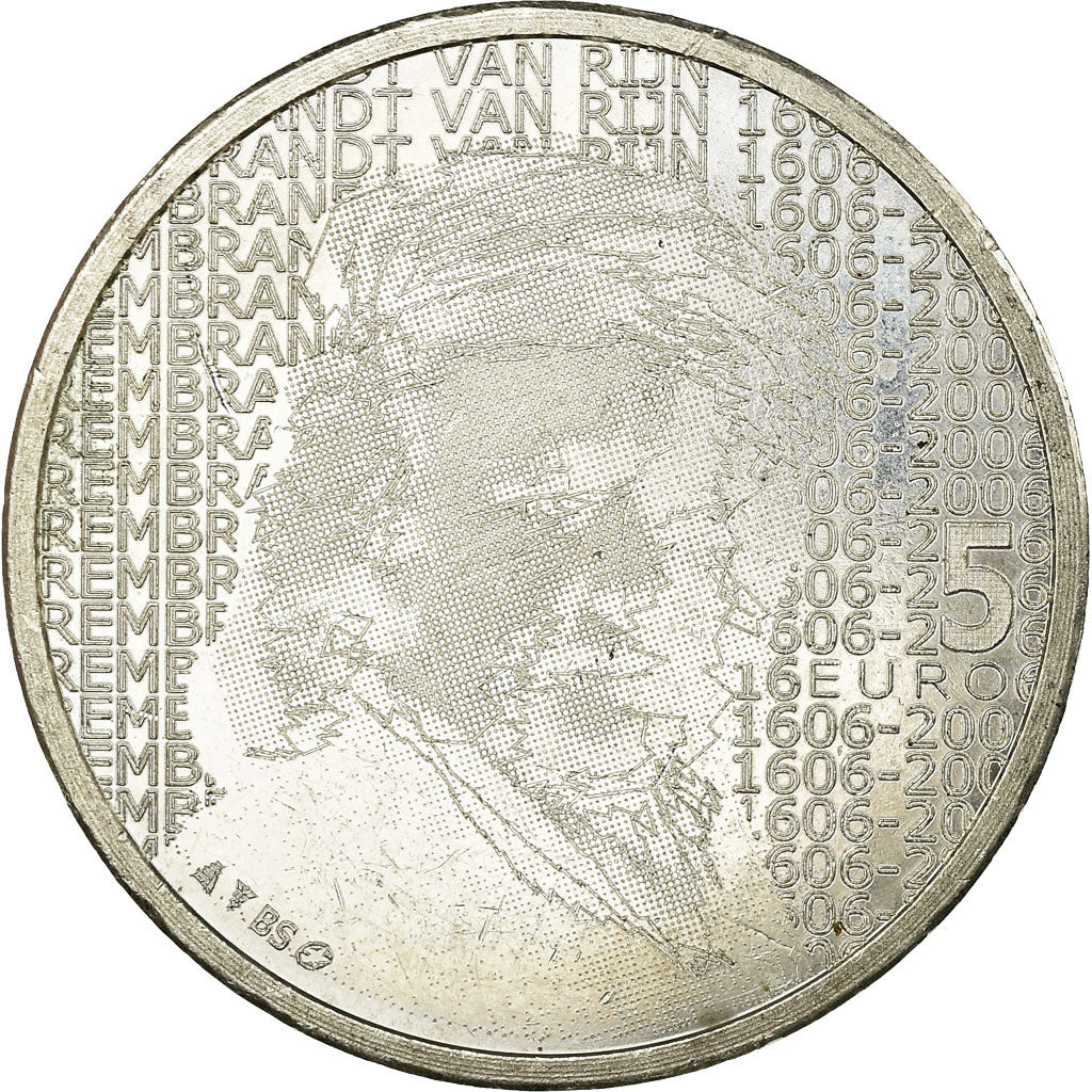 Países Bajos, 5 Euro, 2006, MBC, Plata, KM:266