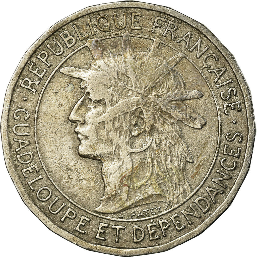 Moneta, Guadalupe, Franc, 1903, BB, Rame-nichel, KM:46