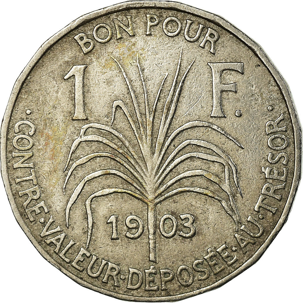 Moneta, Guadalupe, Franc, 1903, BB, Rame-nichel, KM:46